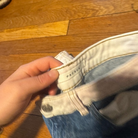 PacSun Blue Jean Shorts with Cuffed Hem - Picture 3 of 5